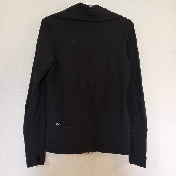LULULEMON Stride Jacket Zip Up Black Athletic Sweater Size 6 - Picture 5 of 7